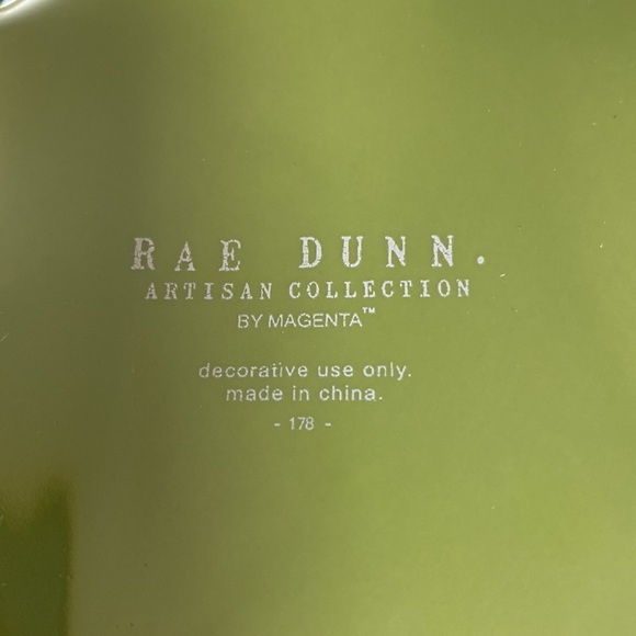 Rae Dunn Luster Iridescent Green Ceramic POISON Glaze Pumpkin ๐ HP ๐ - Picture 5 of 5